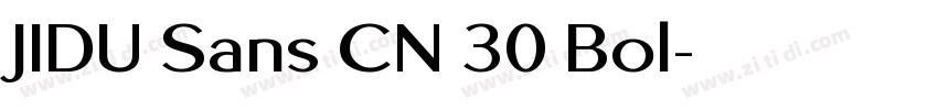 JIDU Sans CN 30 Bol字体转换